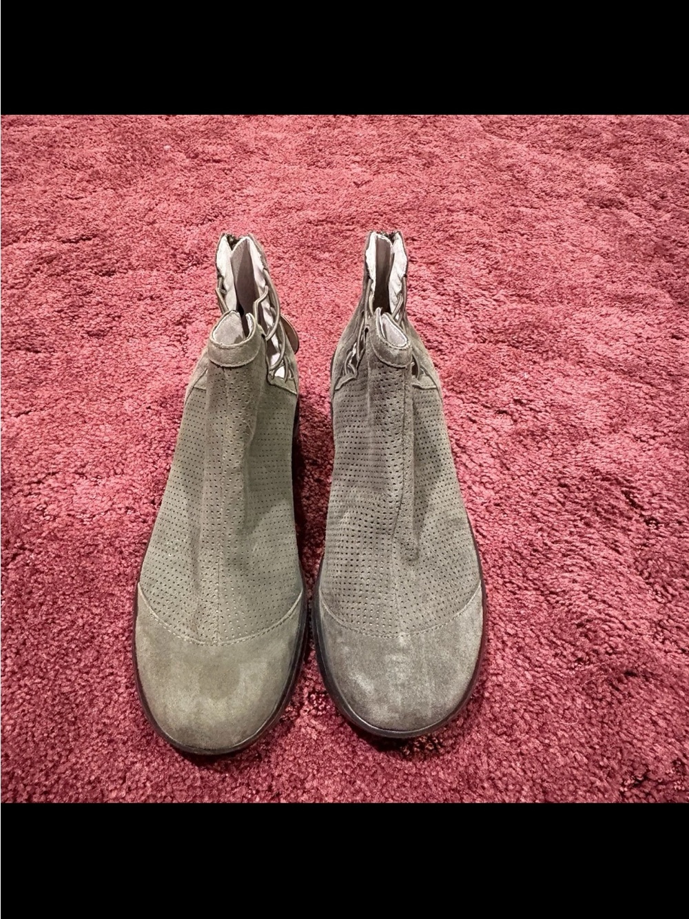 Jambu Green Suede Ankle Boots